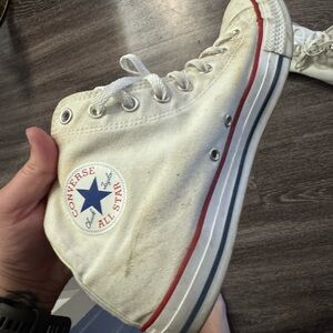 Converse mens White High-Top Sneakers